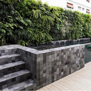 Pedra Hitam Lisa 10x10 cm